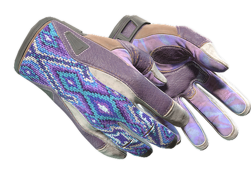 Buy CS2 gloves ★ Sport Gloves | Violet Beadwork (Well-Worn) skin