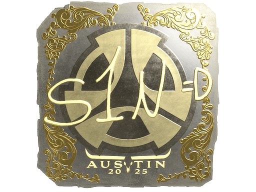 Buy CS2 sticker Sticker | s1n (Gold) | Austin 2025 skin