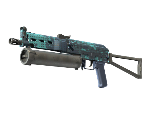 Buy CS2 smg PP-Bizon | Cobalt Halftone (Minimal Wear) skin