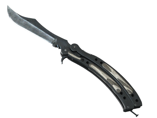 Buy CS2 knife ★ StatTrak™ Butterfly Knife | Black Laminate (Minimal Wear) skin