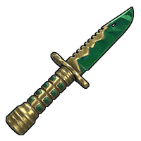 Buy Rust weapon Emerald Knife skin