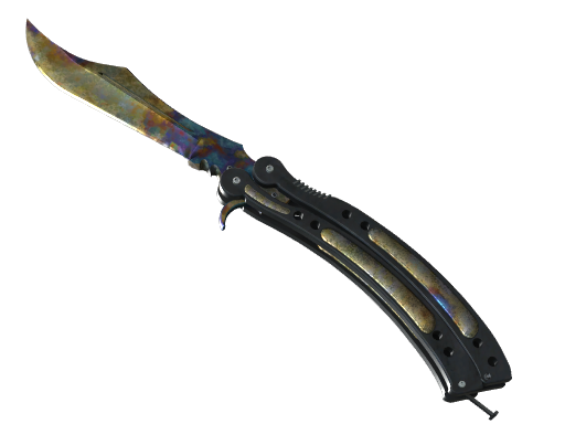 Buy CS2 knife ★ Butterfly Knife | Case Hardened (Battle-Scarred) skin