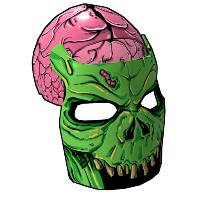 Buy Rust metal facemask Dr. Brainus Facemask skin