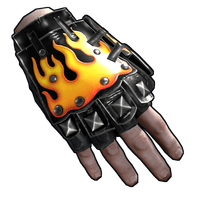 Buy Rust clothing OVERHEAT Roadsign Gloves skin