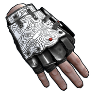 Buy Rust clothing Doodle Roadsign Gloves skin