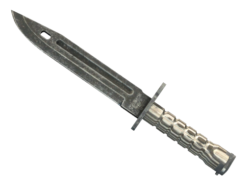 Buy CS2 knife ★ StatTrak™ Bayonet | Black Laminate (Well-Worn) skin