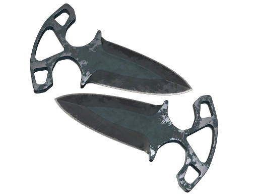 Buy CS2 knife ★ Shadow Daggers | Night (Battle-Scarred) skin