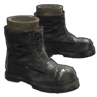 Buy Rust clothing Army Black Boots skin