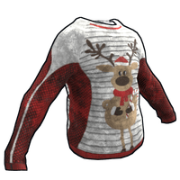 Buy Rust long tshirt Merry Reindeer skin