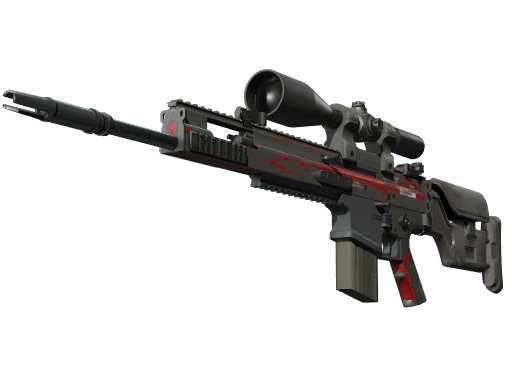 Buy CS2 sniper rifle SCAR-20 | Crimson Web (Battle-Scarred) skin