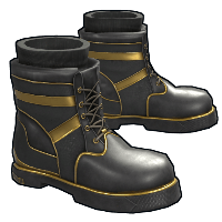 Buy Rust clothing Black Gold Boots skin