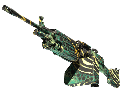 Buy CS2 machinegun StatTrak™ M249 | Emerald Poison Dart (Minimal Wear) skin
