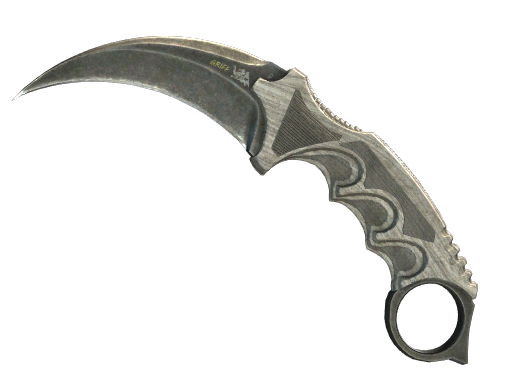 Buy CS2 knife ★ Karambit | Black Laminate (Battle-Scarred) skin