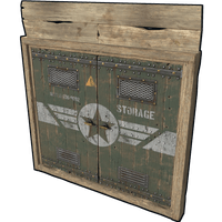 Buy Rust misc Military Storage Wooden Double Door skin