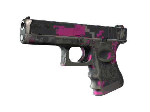 Buy CS2 pistol Souvenir Glock-18 | Pink DDPAT (Battle-Scarred) skin