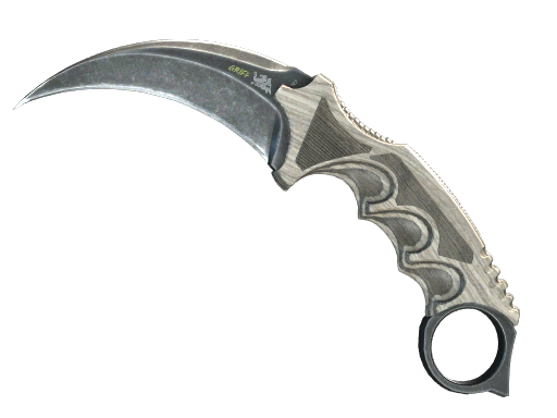 Buy CS2 knife ★ Karambit | Black Laminate (Minimal Wear) skin