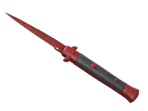 Buy CS2 knife ★ StatTrak™ Stiletto Knife | Crimson Web (Well-Worn) skin