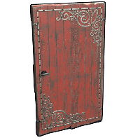 Buy Rust wooden door Red Decorative Wood Door skin