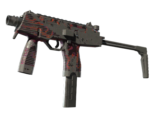 Buy CS2 smg StatTrak™ MP9 | Ruby Poison Dart (Battle-Scarred) skin