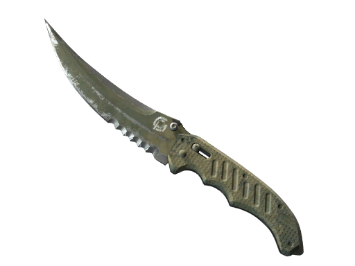 Buy CS2 knife ★ StatTrak™ Flip Knife | Safari Mesh (Battle-Scarred) skin