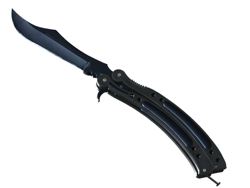 Buy CS2 knife ★ Butterfly Knife | Blue Steel (Battle-Scarred) skin