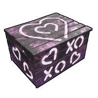 Buy Rust wooden box Neon Hearts Box skin