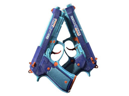 Buy CS2 pistol StatTrak™ Dual Berettas | Hydro Strike (Field-Tested) skin