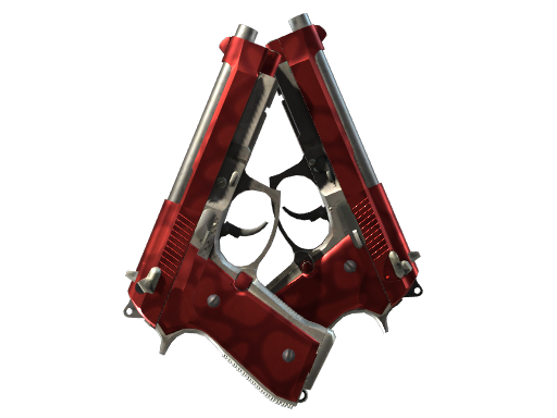 Buy CS2 pistol Dual Berettas | Hemoglobin (Minimal Wear) skin